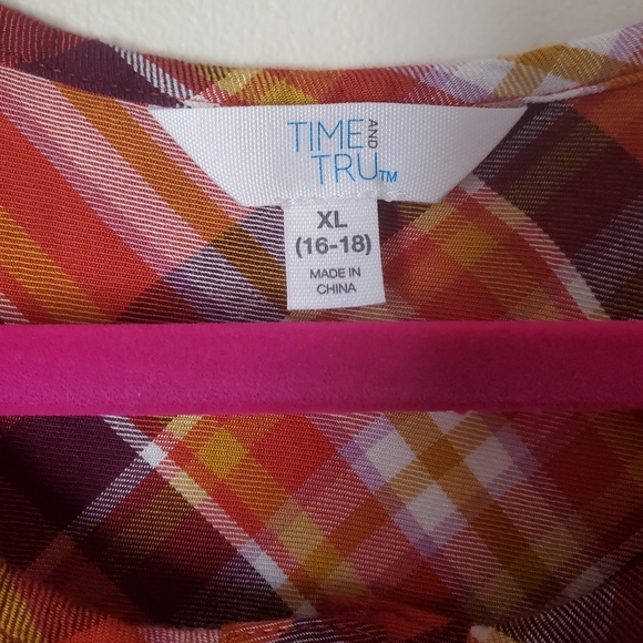 Time and Tru Sleeveless Top, Sz XL - Picture 4 of 7